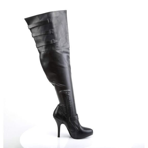 Funtasma Black  5" Heel, Thigh High Boot Diva Boots Women's 8M High Heels - Picture 1 of 12